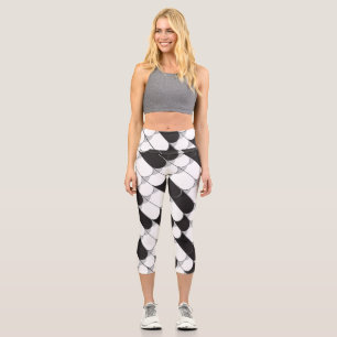 Abstract Construction (tiles) Capri Leggings