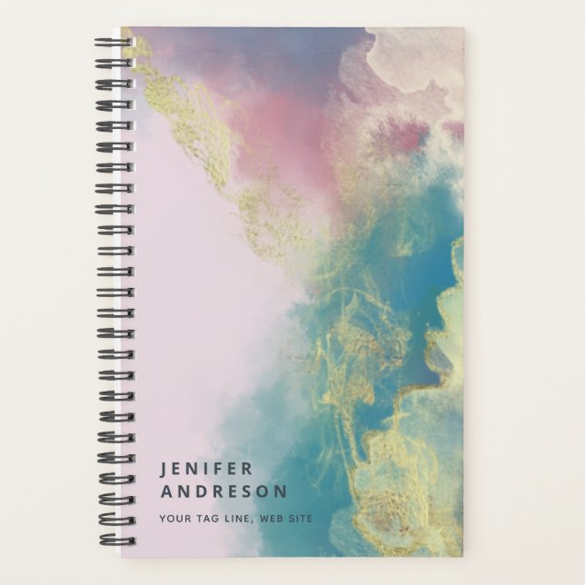 Abstract contemporary modern artistic ink planner (Front)