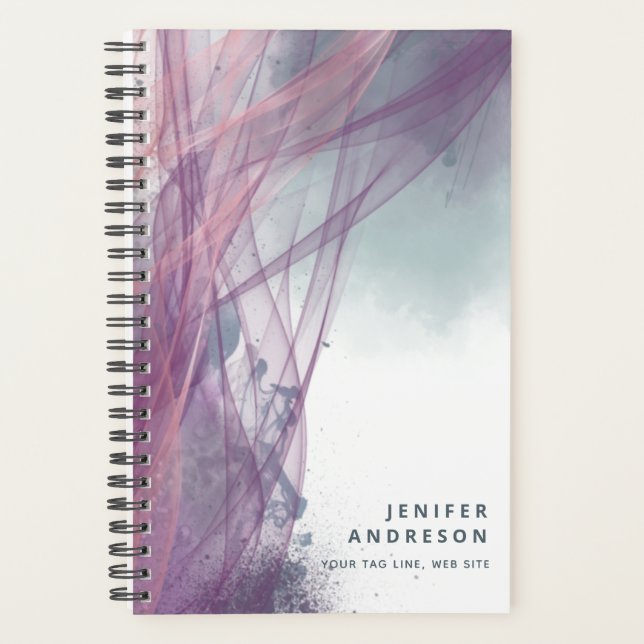 Abstract contemporary modern artistic  planner (Front)