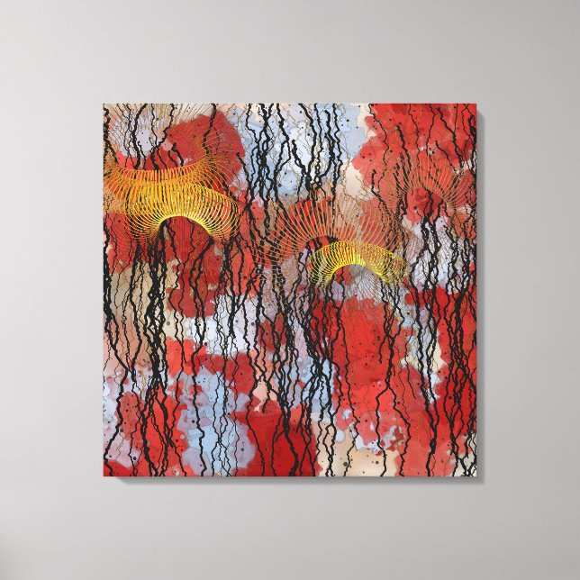 Abstract Contemporary Painting  Canvas Print (Front)