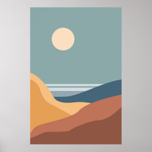 Abstract contemporary set poster