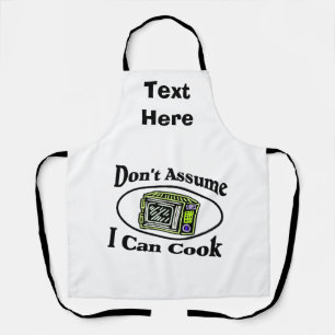 Abstract Cook Design add text, Apron
