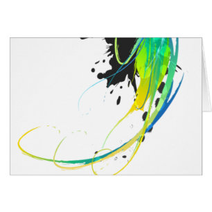 Abstract cool waters Paint Splatters