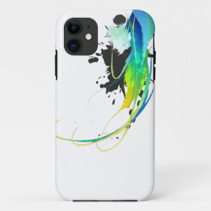 Abstract cool waters Paint Splatters Case-Mate iPhone Case