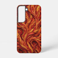 Abstract Coral Reef Fire Red Thread Samsung Cases