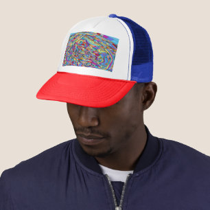 Abstract Coral Sea Trucker Hat