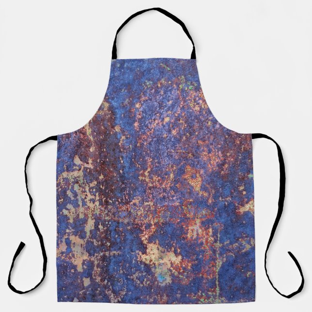 Abstract corroded colourful rusty metal background apron (Front)