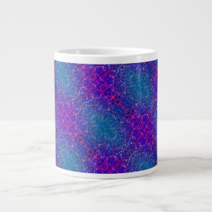 Abstract cosmic damask pattern large coffee mug