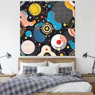 Abstract Cosmic Dance Canvas Print