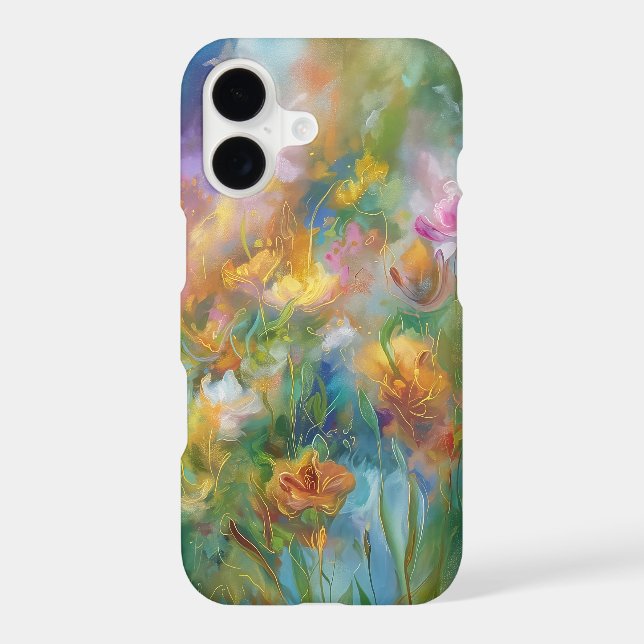Abstract cosmic floral explosion in pastel colors (Back)