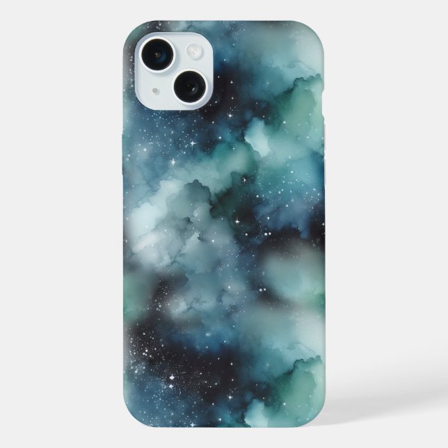 Abstract Cosmic Landscape Pattern iPhone Case (Back)