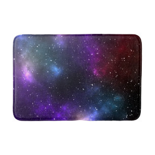 Abstract Cosmic Space Constellations Design Bath Mat