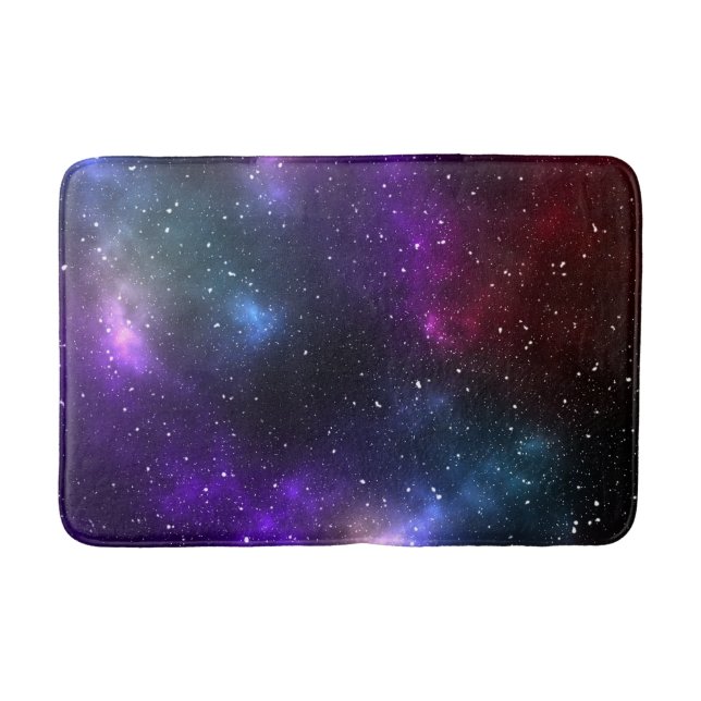 Abstract Cosmic Space Constellations Design Bath Mat (Front)