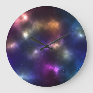 Abstract Cosmic Space Constellations Design Large Clock