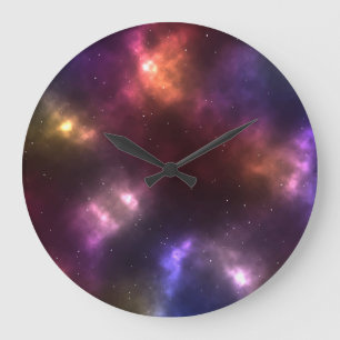 Abstract Cosmic Space Constellations Design Large Clock