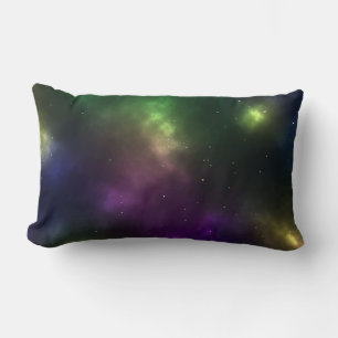Abstract Cosmic Space Constellations Design Lumbar Cushion