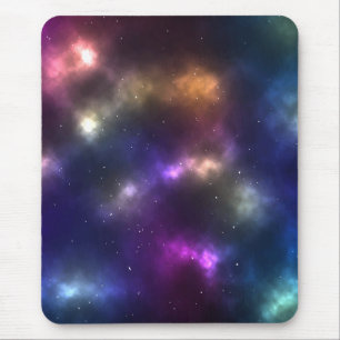 Abstract Cosmic Space Constellations Design Mouse Pad