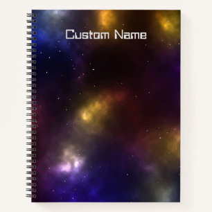 Abstract Cosmic Space Constellations Design Notebook