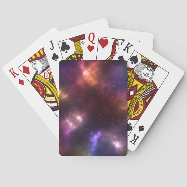 Abstract Cosmic Space Constellations Design Playing Cards (Back)