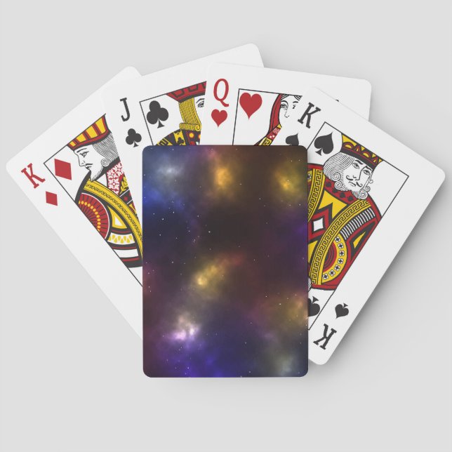 Abstract Cosmic Space Constellations Design Playing Cards (Back)
