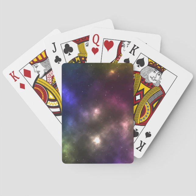 Abstract Cosmic Space Constellations Design Playing Cards (Back)