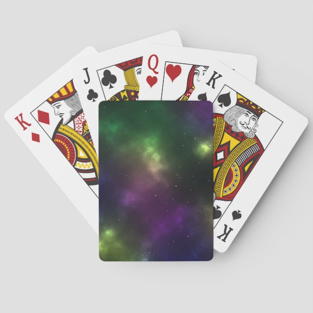 Abstract Cosmic Space Constellations Design Playing Cards (Back)