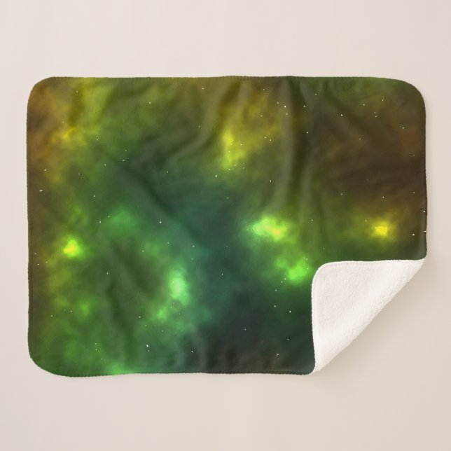 Abstract Cosmic Space Constellations Design Sherpa Blanket (Front (Horizontal))
