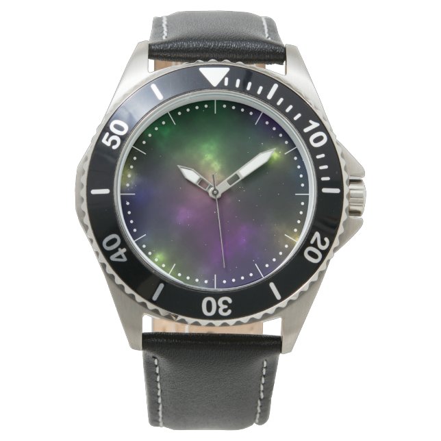 Abstract Cosmic Space Constellations Design Watch (Front)