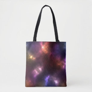 Abstract Cosmic Space Constellations Digital Art Tote Bag