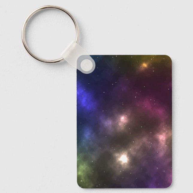 Abstract Cosmic Space Constellations  Key Ring (Front)