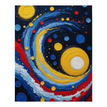 Abstract Cosmic Swirl Art