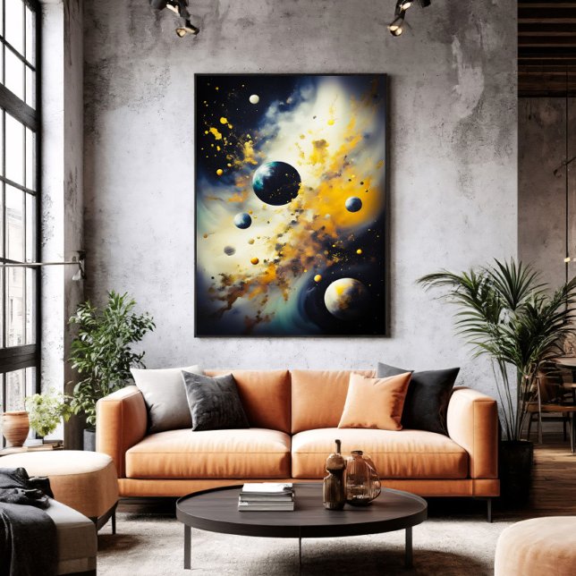 Abstract Cosmos: Planets in Dance Poster (Creator Uploaded)