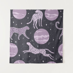 Abstract cosmos seamless pattern,galaxy background tapestry