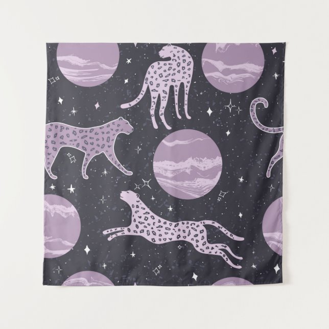 Abstract cosmos seamless pattern,galaxy background tapestry (Front)