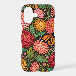 Abstract Cottagecore Bloom Butterfly iPhone Cases
