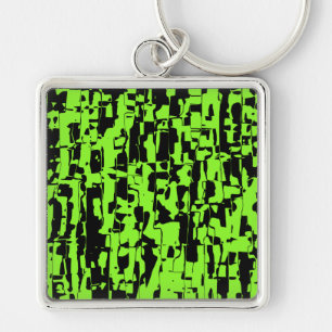 Abstract Crackle Key Ring