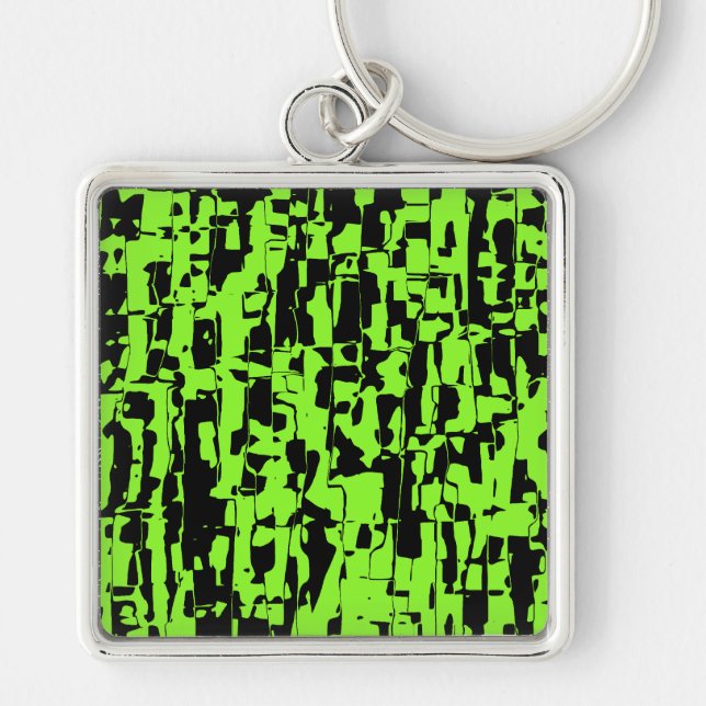 Abstract Crackle Key Ring (Front)