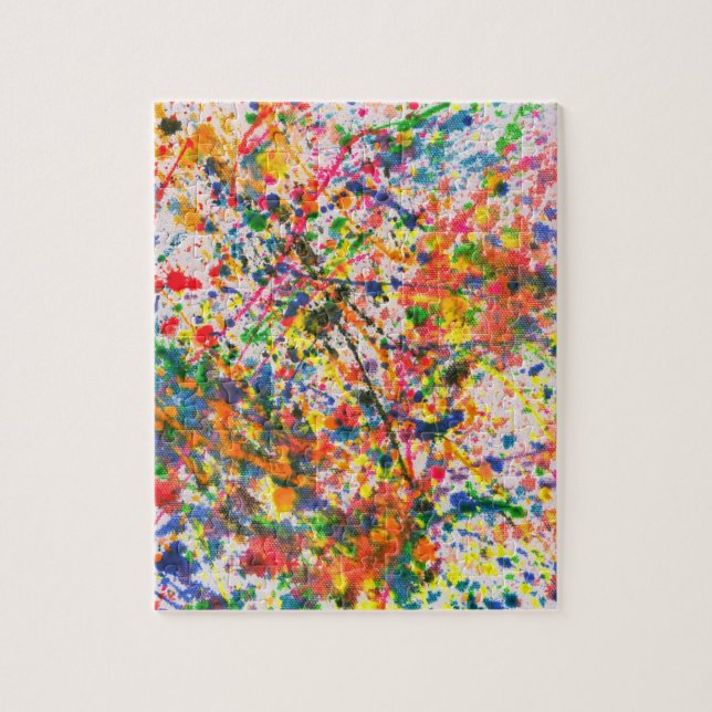 Abstract - Crayon - Mardi Gras Jigsaw Puzzle (Vertical)