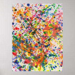 Abstract - Crayon - Mardi Gras Poster