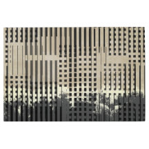 Abstract Cream, Beige, & Black Stripe Pattern