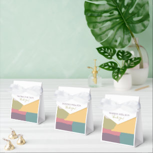 Abstract Creamy Summer Colours Splash Thank you Favour Box