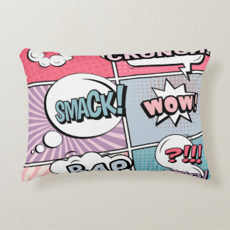 Abstract creative concept comic pop art style blan decorative cushion