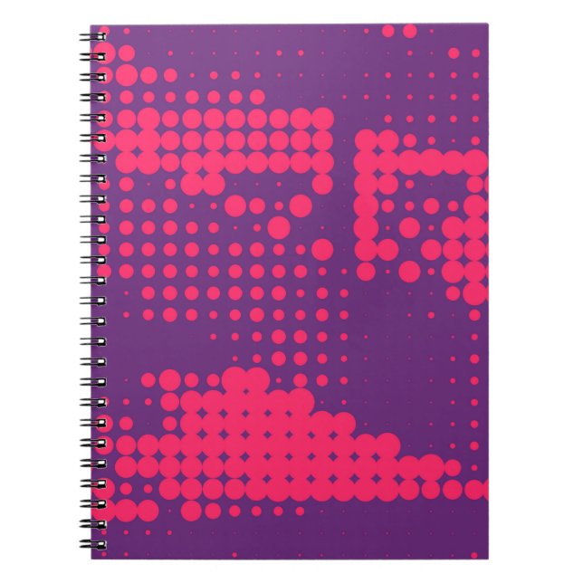 Abstract Creative concept comics pop art style bla Notebook (Front)