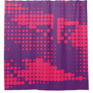 Abstract Creative concept comics pop art style bla Shower Curtain