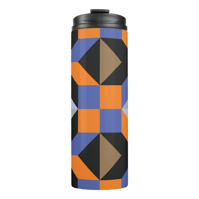 Abstract Creative Design Wallpaper Thermal Tumbler (Front)