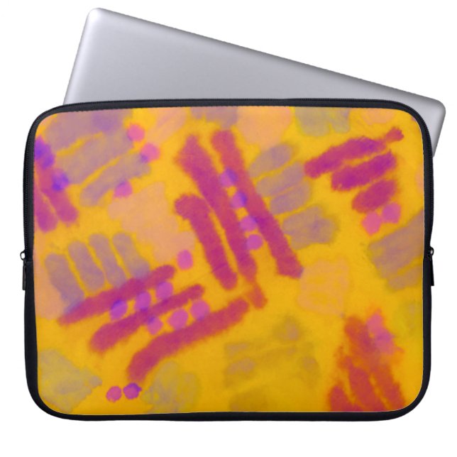 Abstract creative drawing. Autumn Colour backgroun Laptop Sleeve (Front)