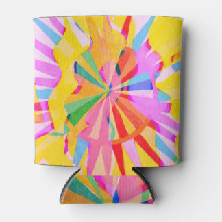 Abstract creative drawing, colourful background. can cooler