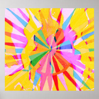 Abstract creative drawing, colourful background. poster