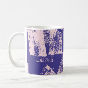 Abstract creative seamless pattern with brush stro coffee mug