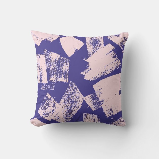 Abstract creative seamless pattern with brush stro cushion (Front)